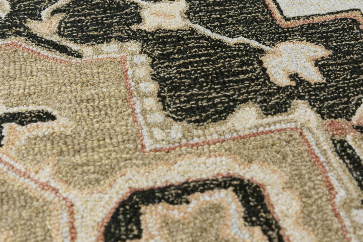 Conley A01102 Black Hand-Tufted Rug - Rizzy