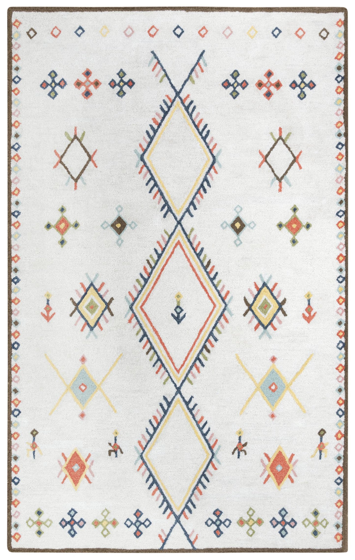 Catawba A02101 Beige/Multi Hand-Tufted Rug - Rizzy