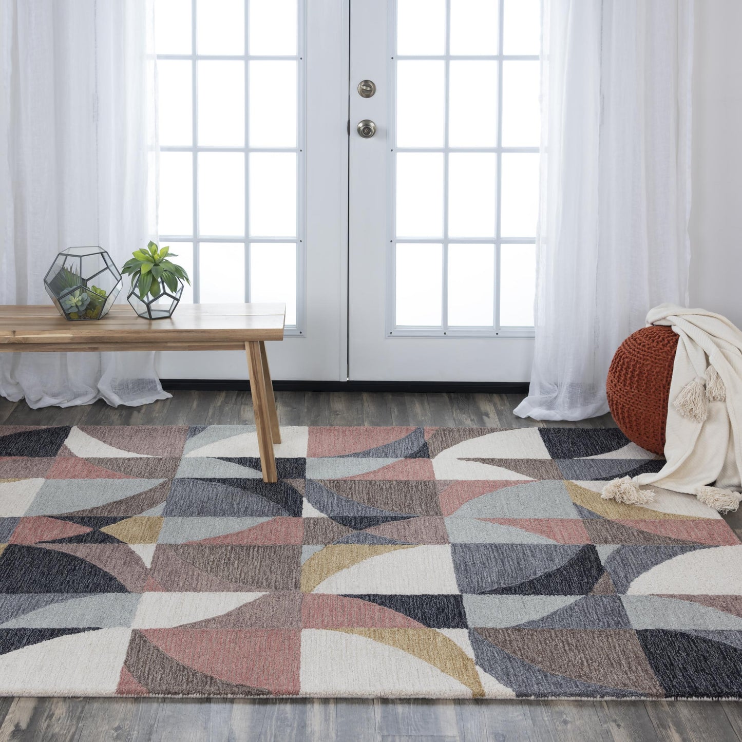 Midland A03103 Natural/Multi Hand-Tufted Rug - Rizzy