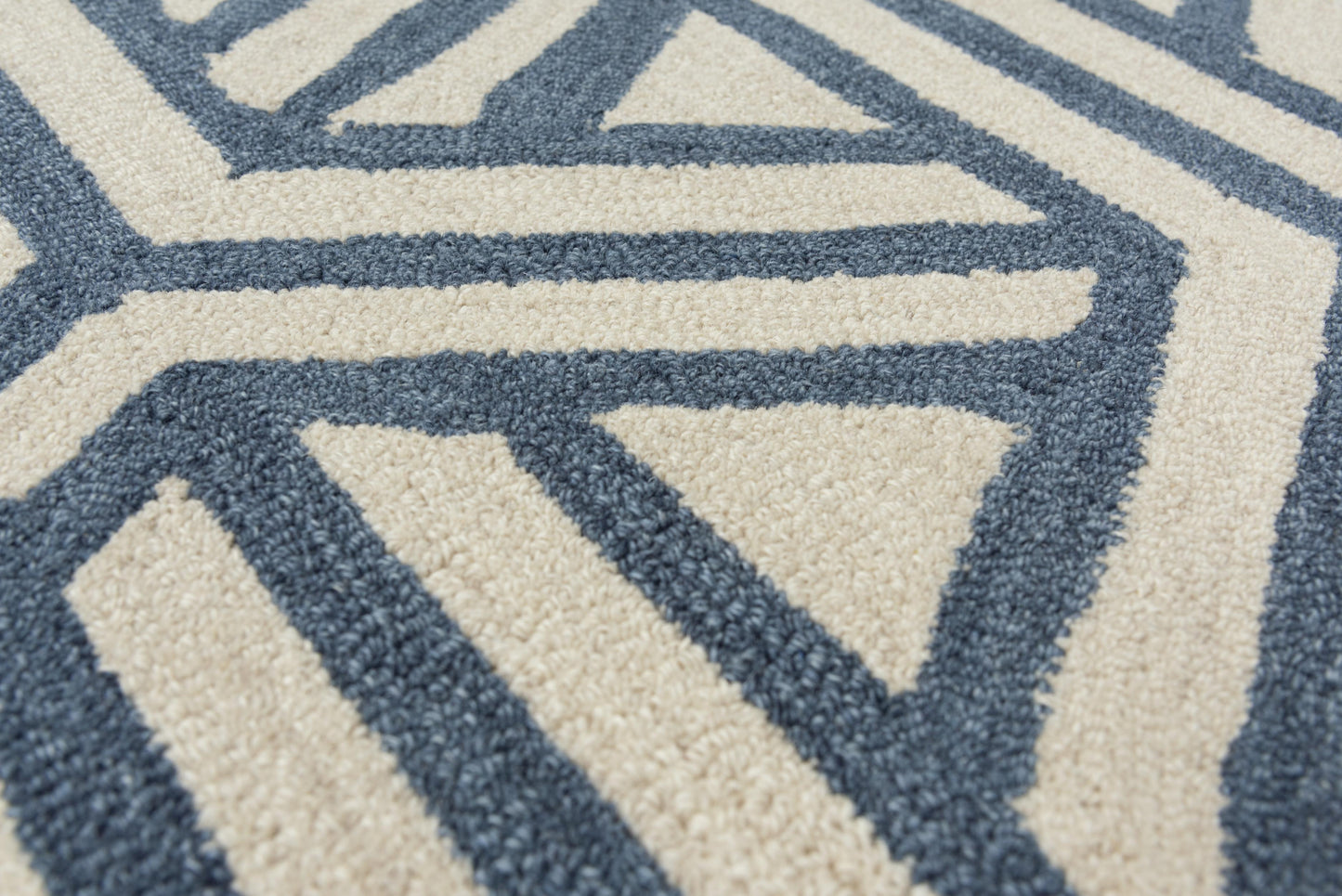 Ellis A04101 Blue Hand-Tufted Rug - Rizzy
