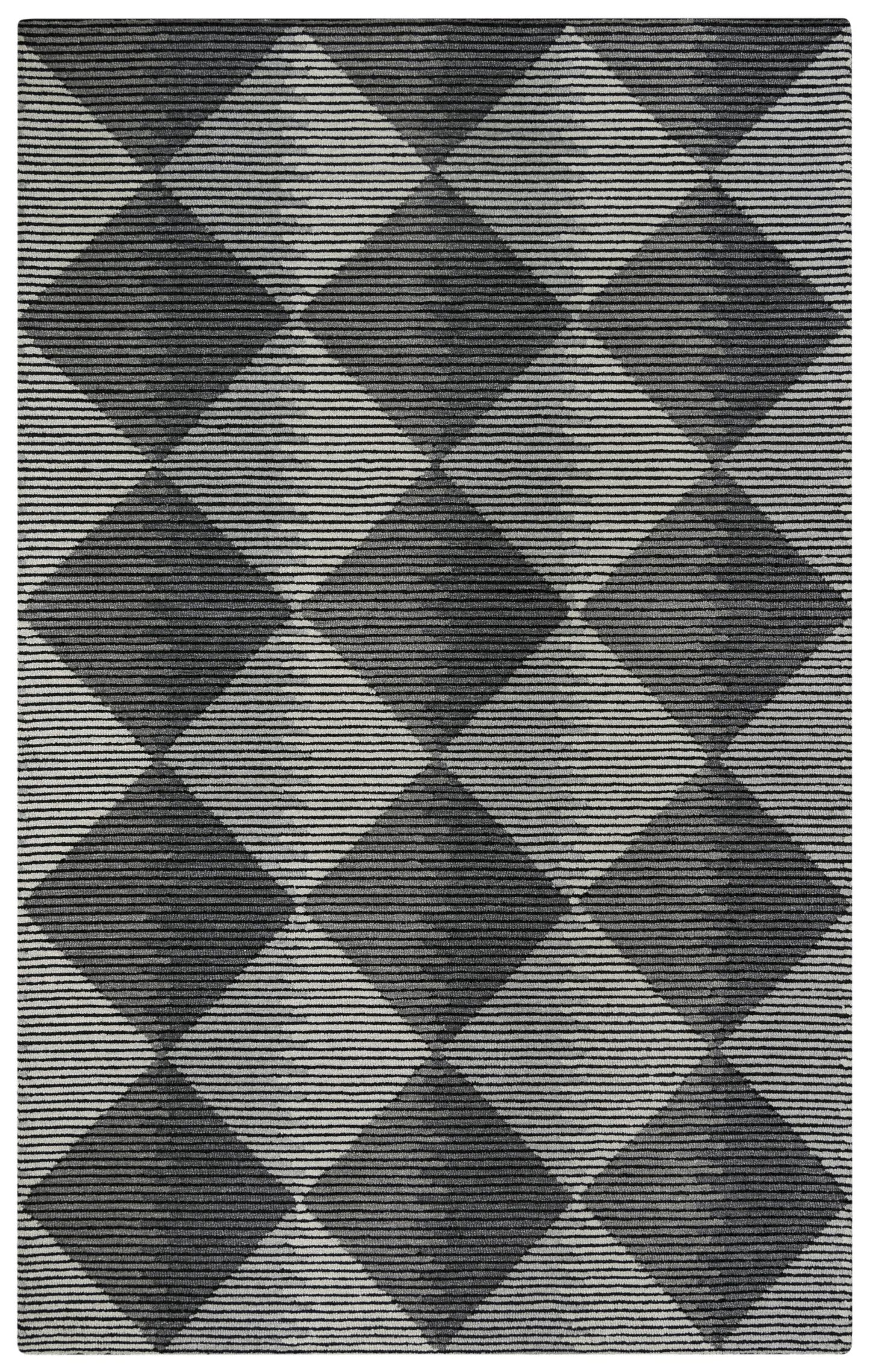 Addison A05101 Charcoal Hand-Tufted Rug - Rizzy