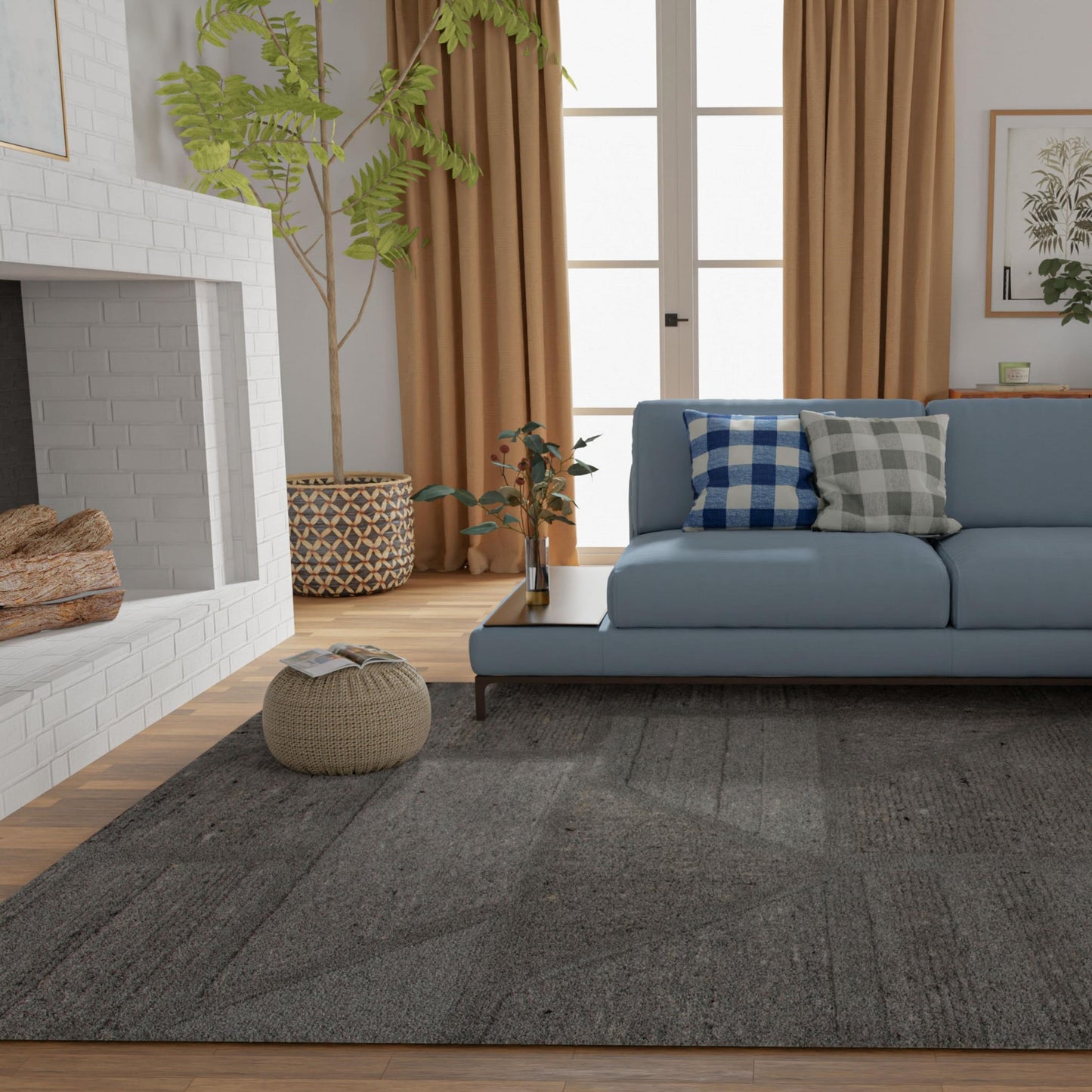 Lofton A07212 Gray Hand-Tufted Rug - Rizzy