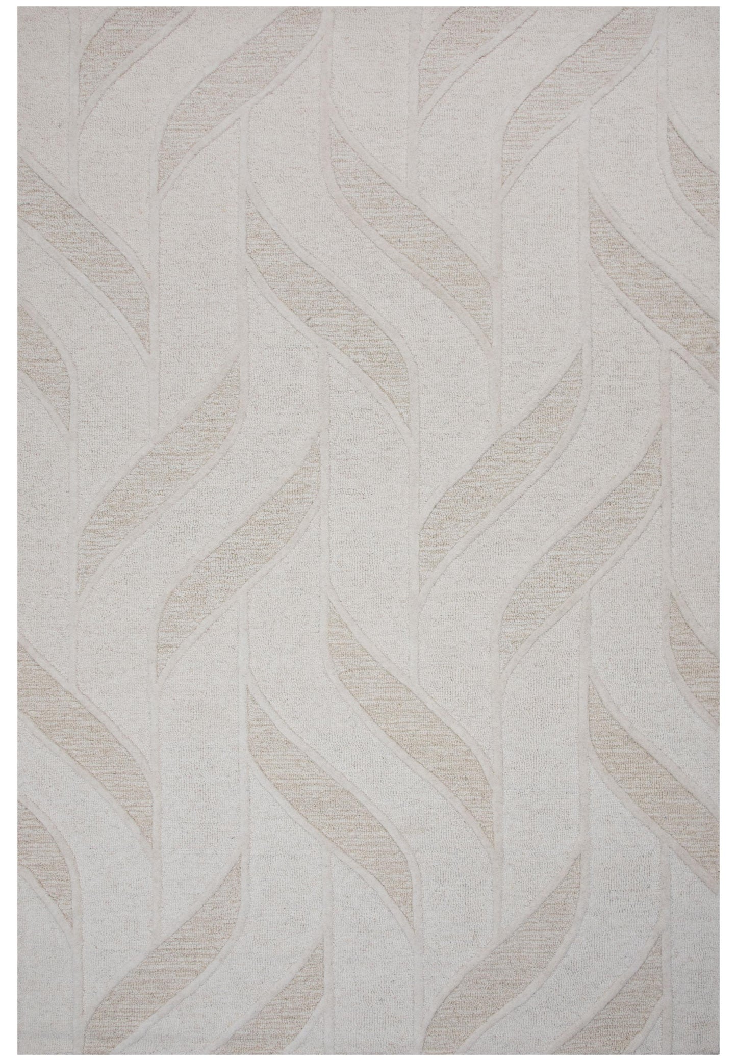 Lofton A07214 Ivory Hand-Tufted Rug - Rizzy