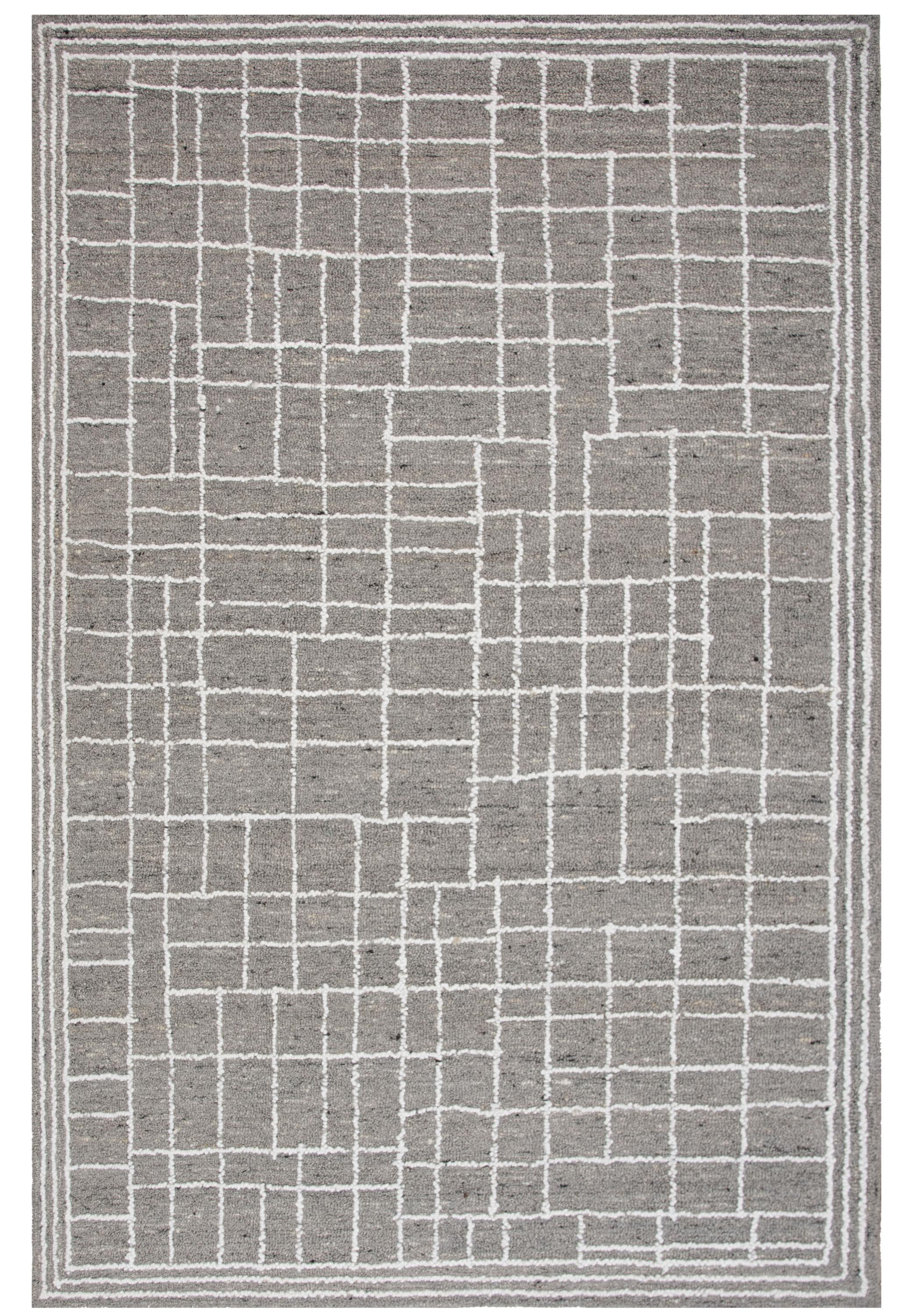 Lofton A07215 Gray Hand Tufted Rug - Rizzy – Rug Gallery Outlet