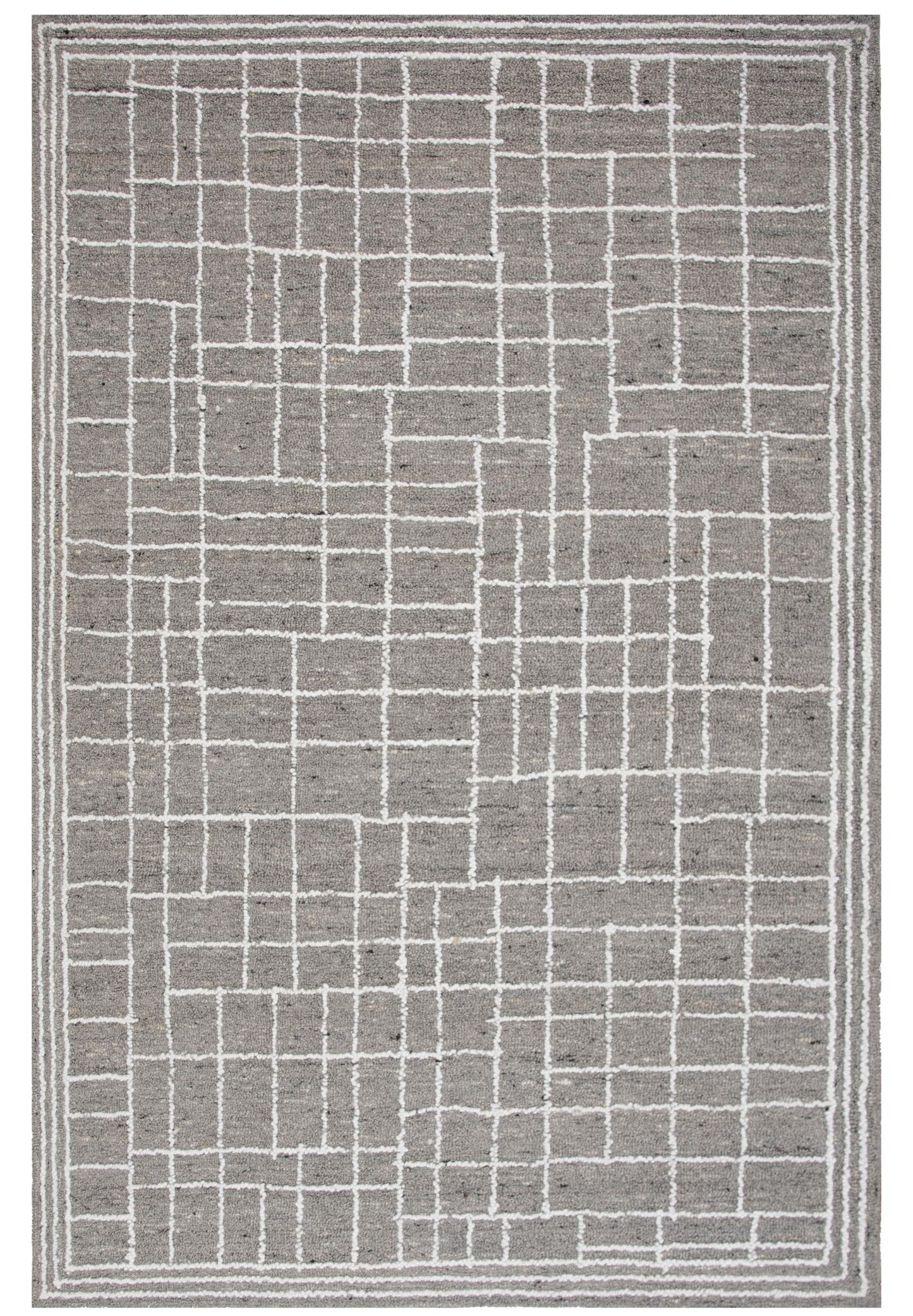 Lofton A07215 Gray Hand-Tufted Rug - Rizzy