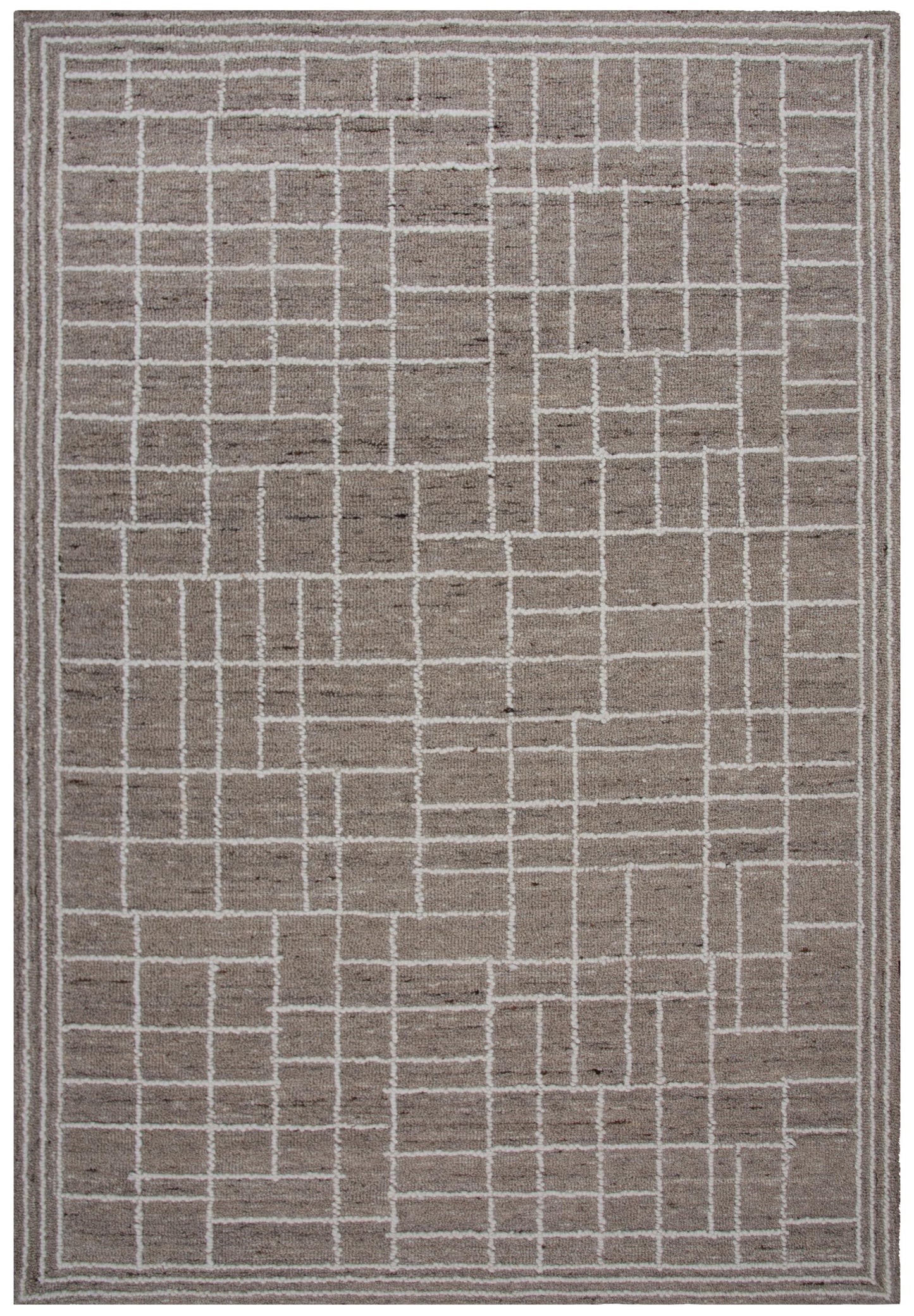 Lofton A07217 Brown Hand-Tufted Rug - Rizzy