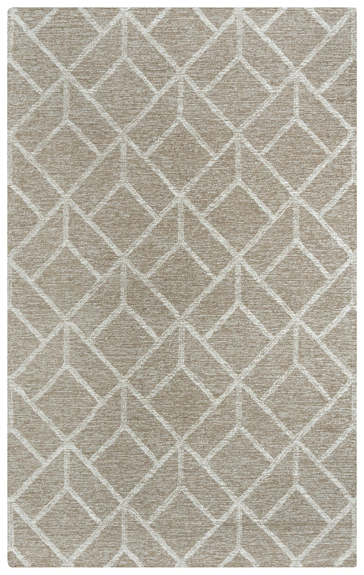 Avondale A08101 Brown/Ivory Hand-Tufted Rug - Rizzy