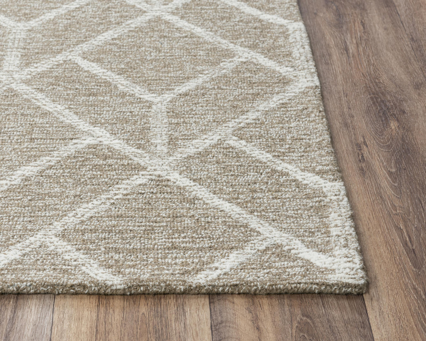 Avondale A08101 Brown/Ivory Hand-Tufted Rug - Rizzy