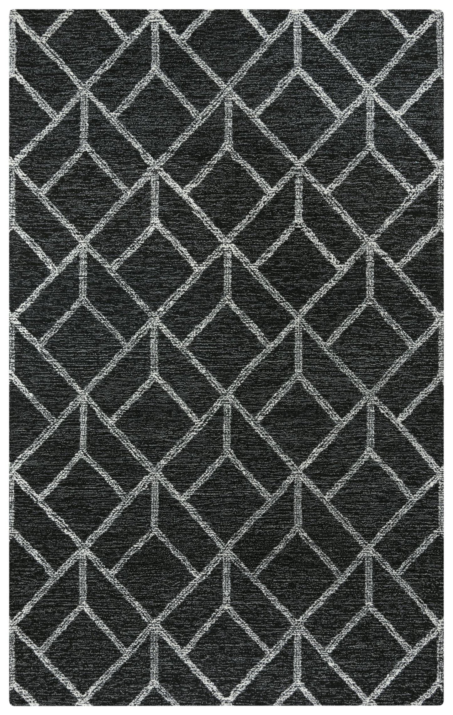 Avondale A08102 Charcoal/Ivory Hand-Tufted Rug - Rizzy