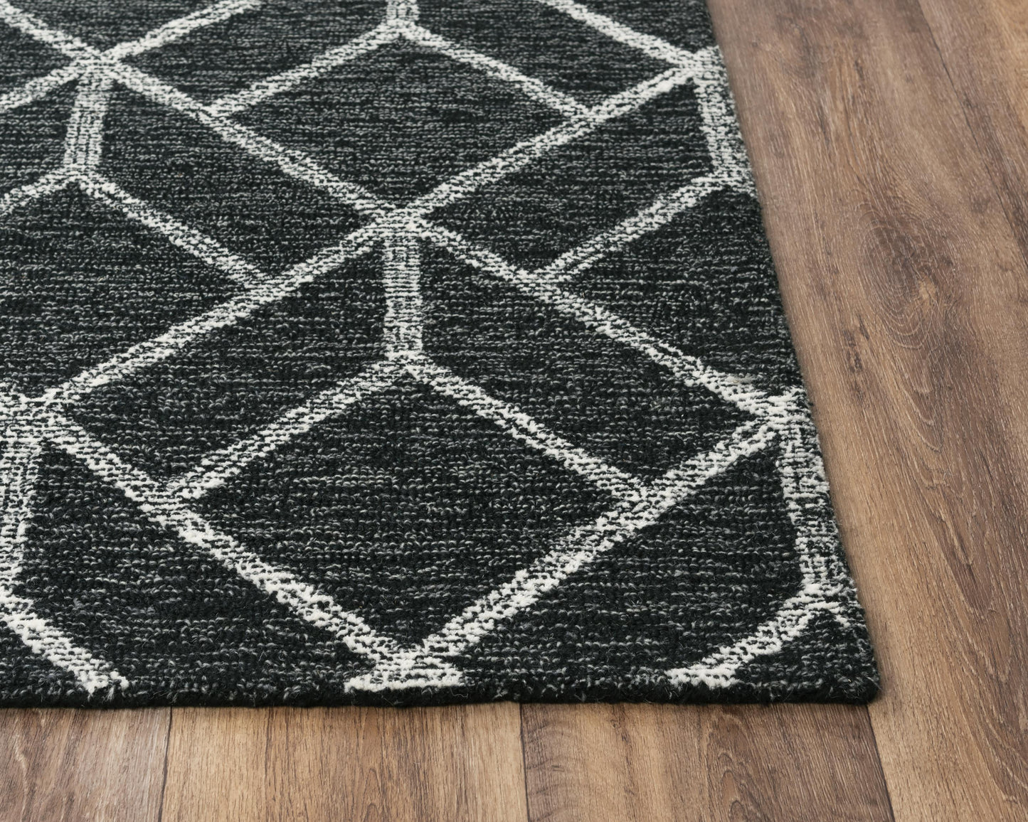 Avondale A08102 Charcoal/Ivory Hand-Tufted Rug - Rizzy
