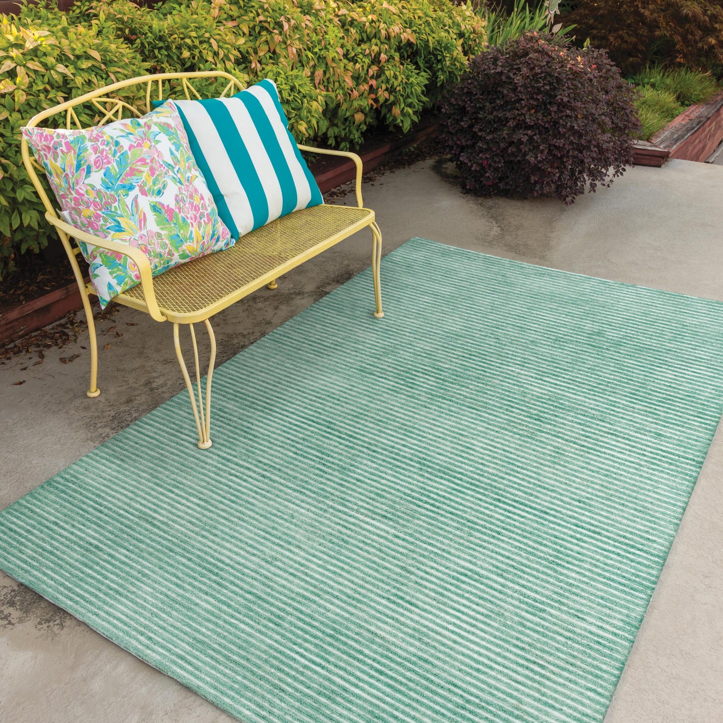 Vista A09101 Aqua Hand-Tufted Rug - Rizzy