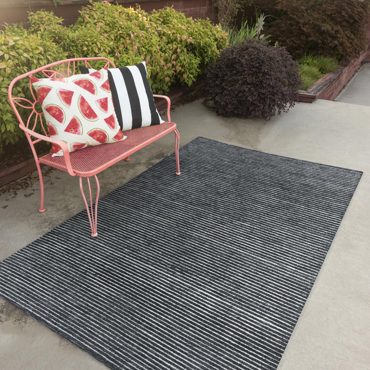 Vista A09104 Charcoal Hand-Tufted Rug - Rizzy