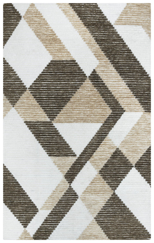 Vista A09107 Brown Hand-Tufted Rug - Rizzy