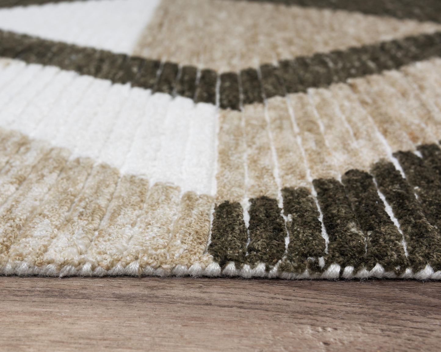 Vista A09107 Brown Hand-Tufted Rug - Rizzy