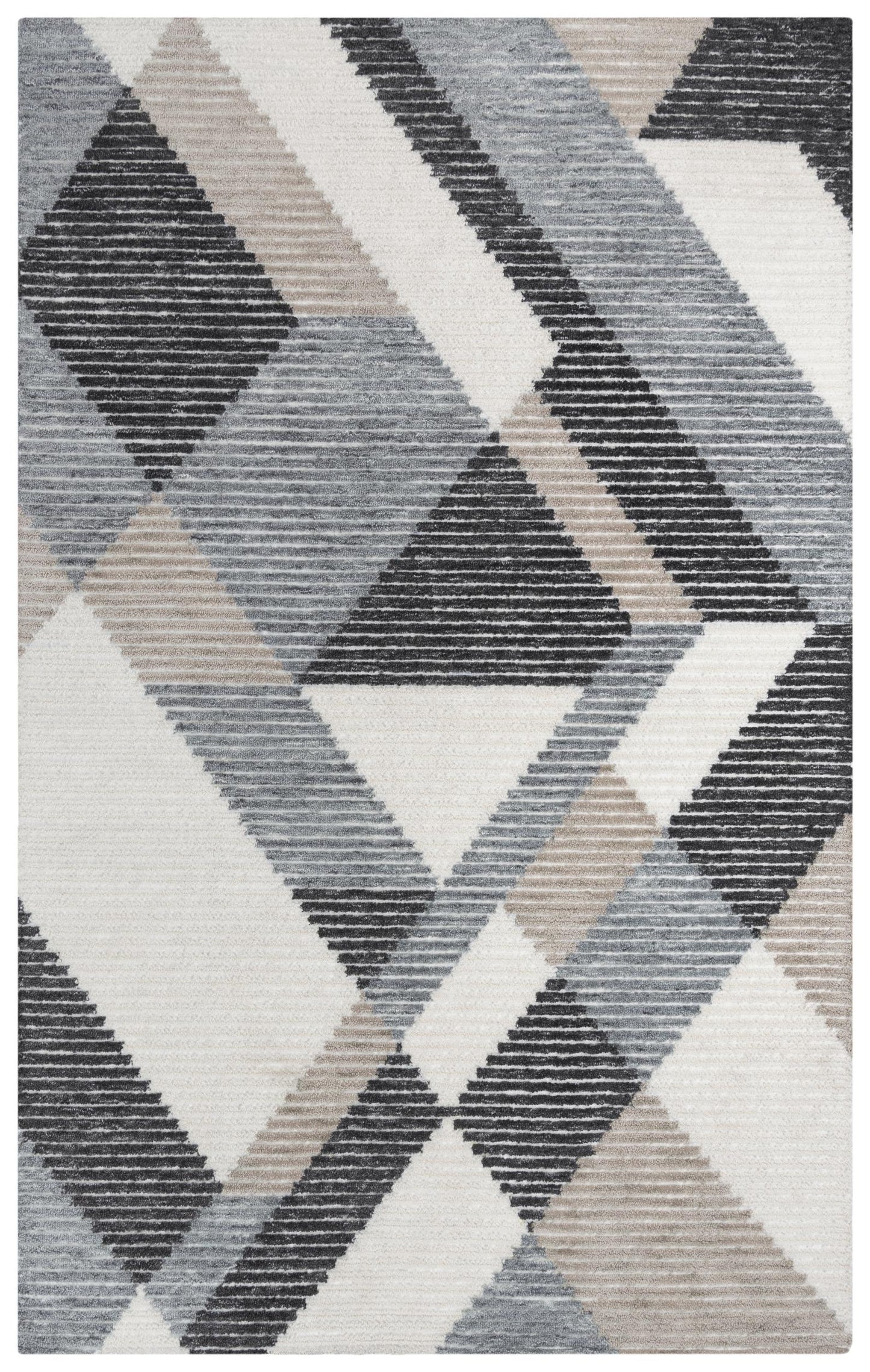 Vista A09108 Gray Hand-Tufted Rug - Rizzy