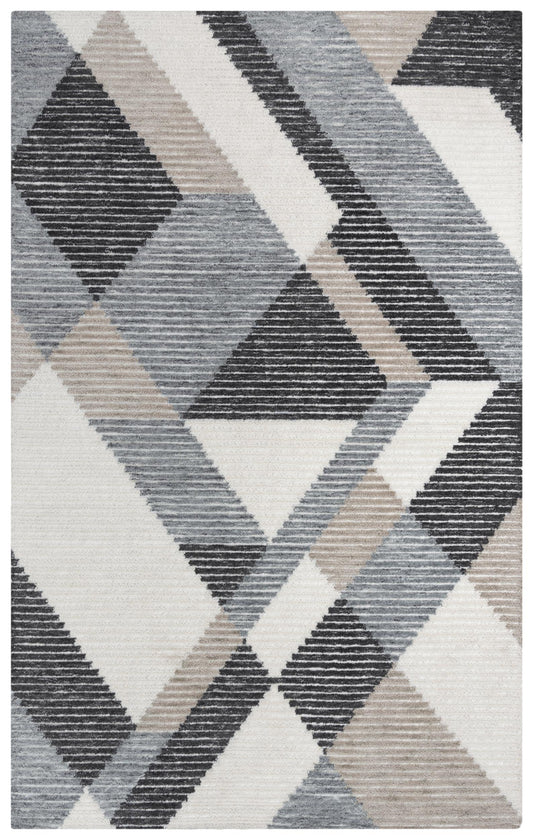 Vista A09108 Gray Hand-Tufted Rug - Rizzy