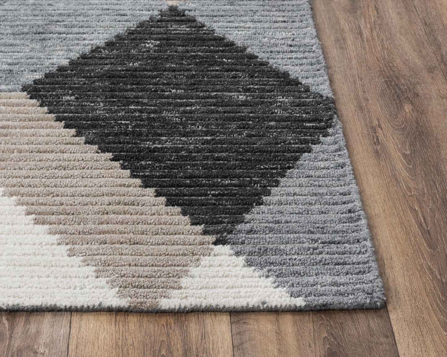 Vista A09108 Gray Hand-Tufted Rug - Rizzy