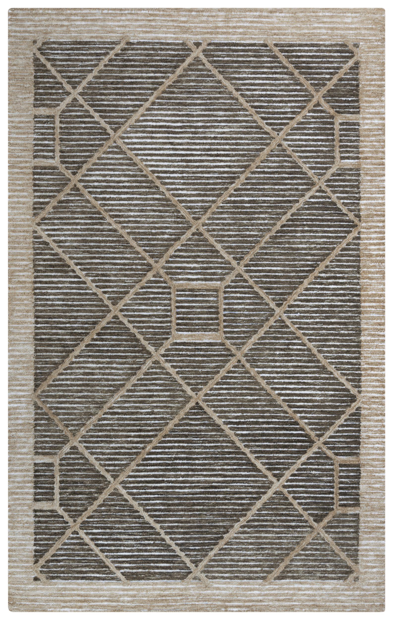 Vista A09111 Brown Hand Tufted Rug - Rizzy – Rug Gallery Outlet