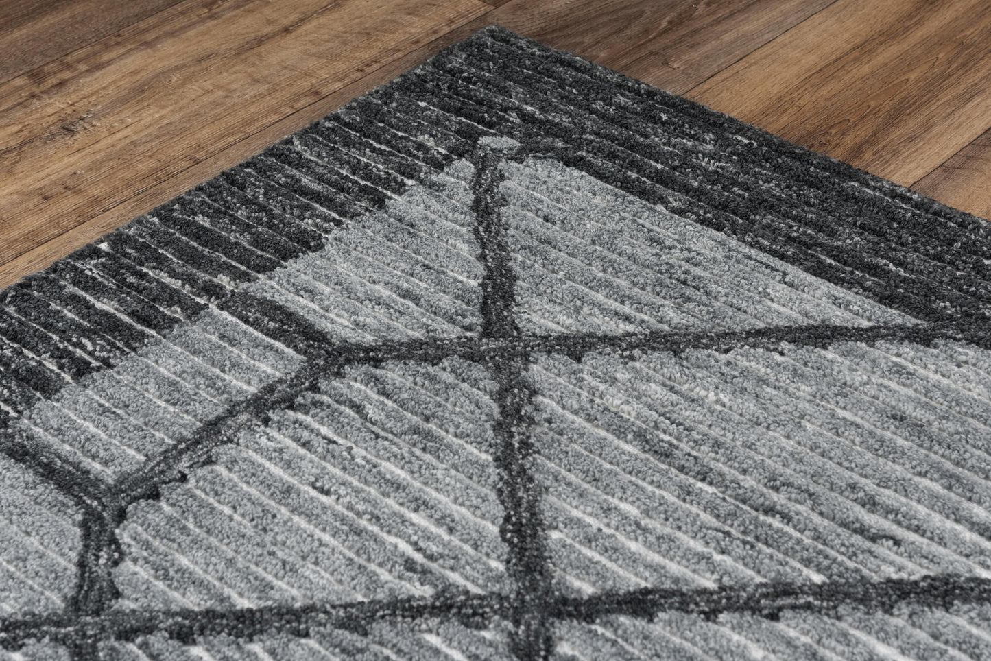 Vista A09112 Gray Hand-Tufted Rug - Rizzy