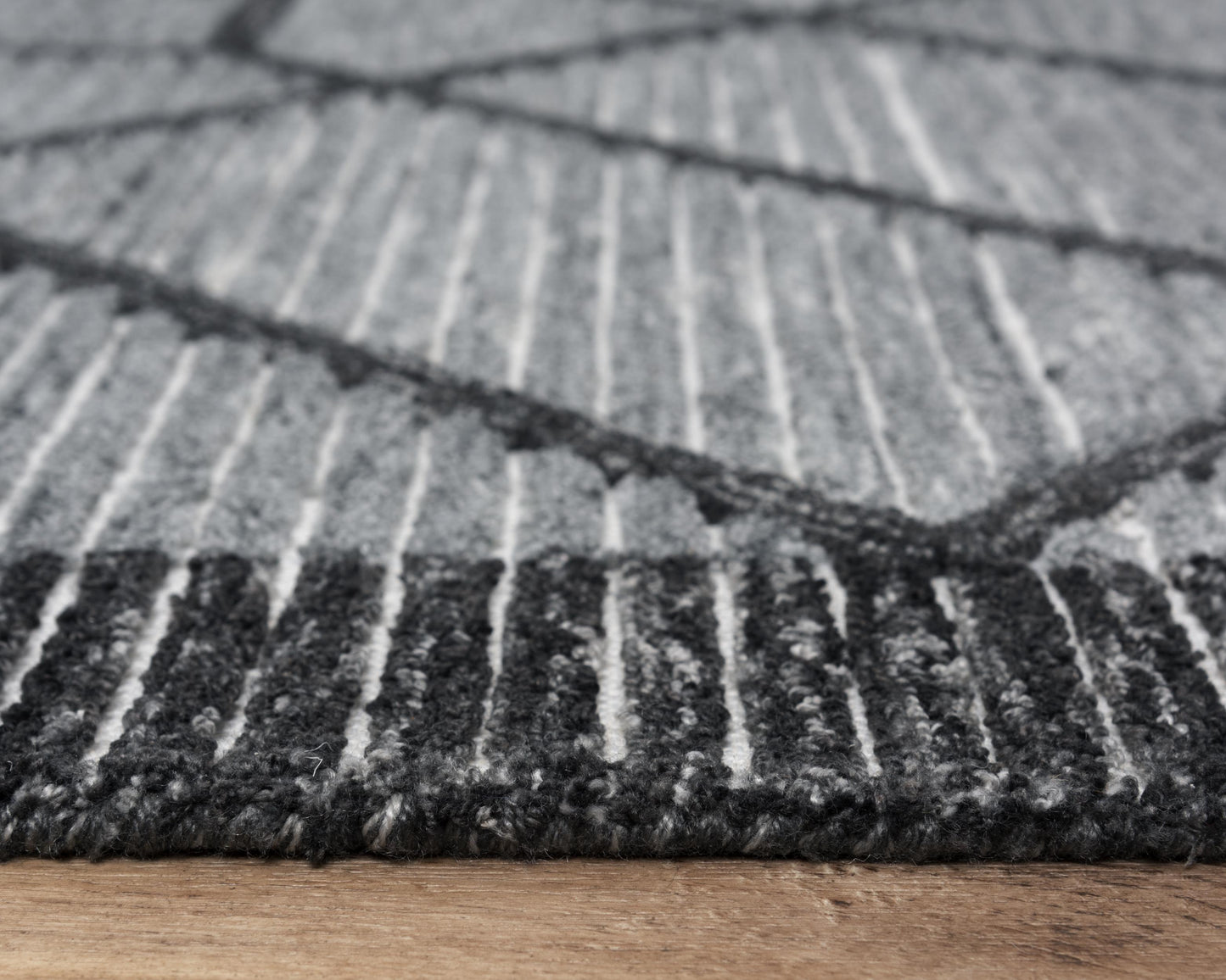 Vista A09112 Gray Hand-Tufted Rug - Rizzy
