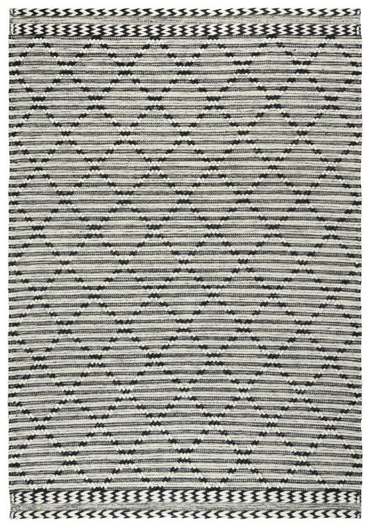 Kerala A12993 Black Hand-Woven Rug - Rizzy
