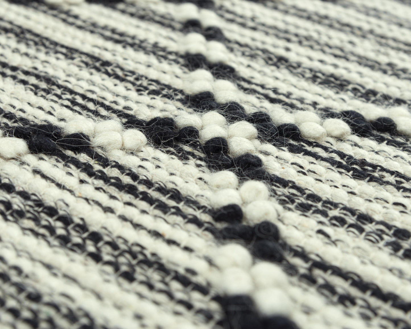 Kerala A12993 Black Hand-Woven Rug - Rizzy