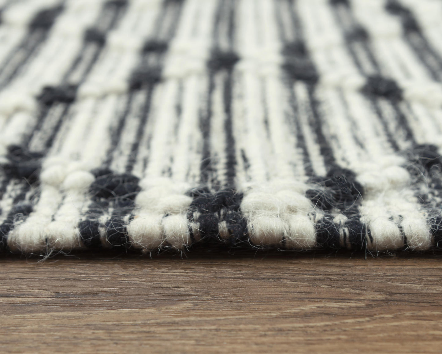 Kerala A12993 Black Hand-Woven Rug - Rizzy
