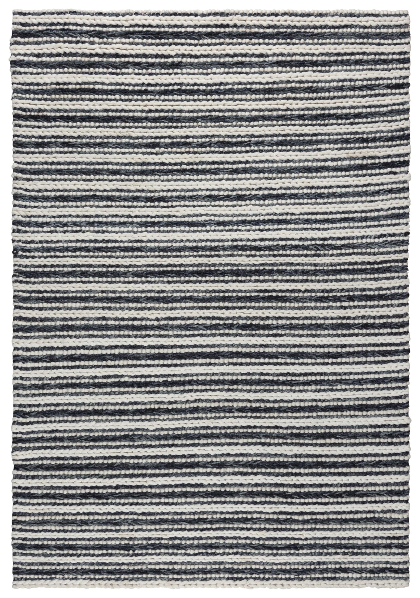 Kolkata A13989 Black Hand-Woven Rug - Rizzy