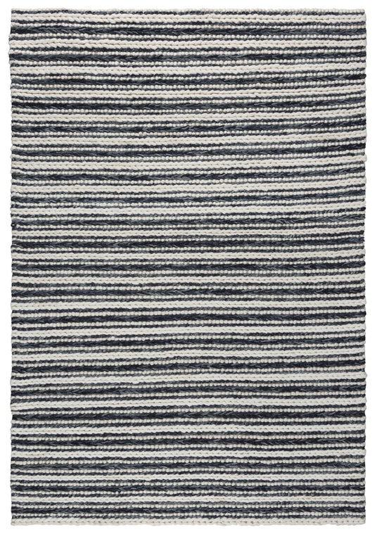 Kolkata A13989 Black Hand-Woven Rug - Rizzy