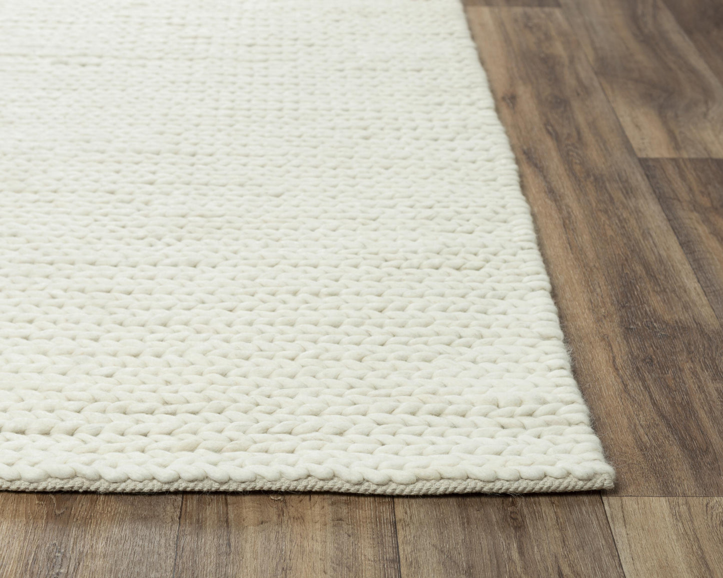 Kolkata A13990 Ivory Hand Woven Rug - Rizzy