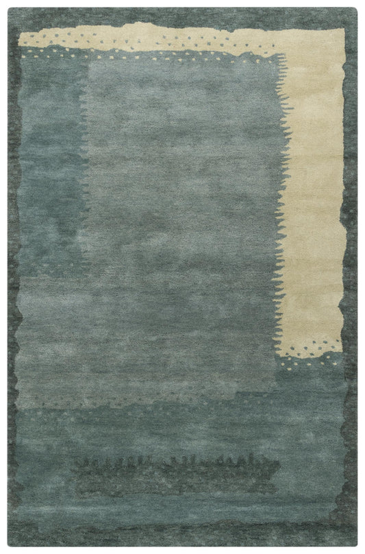 Nomad A14104 Blue Hand-Tufted Rug - Rizzy