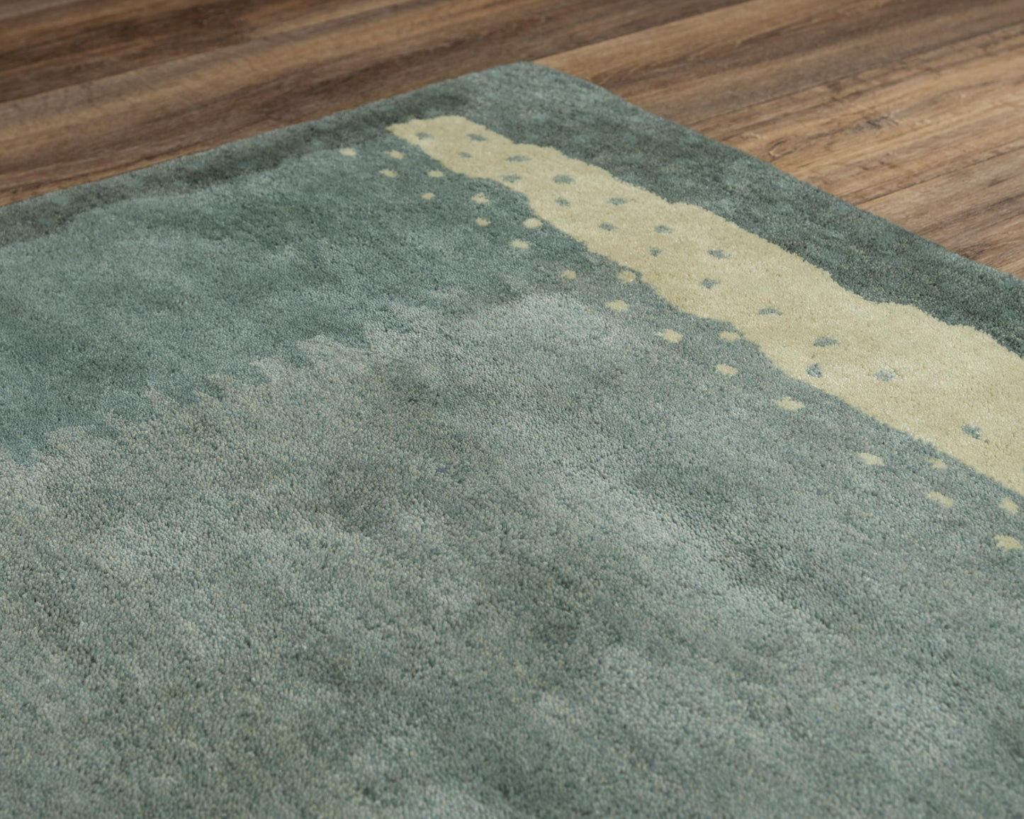 Nomad A14104 Blue Hand-Tufted Rug - Rizzy