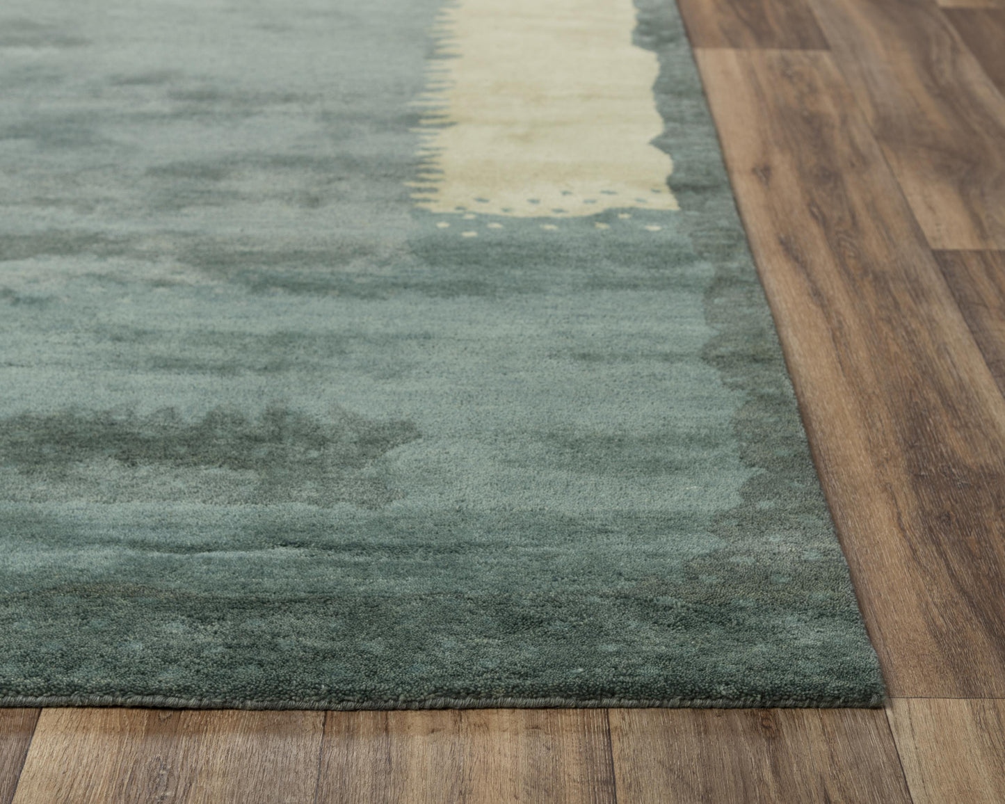 Nomad A14104 Blue Hand-Tufted Rug - Rizzy