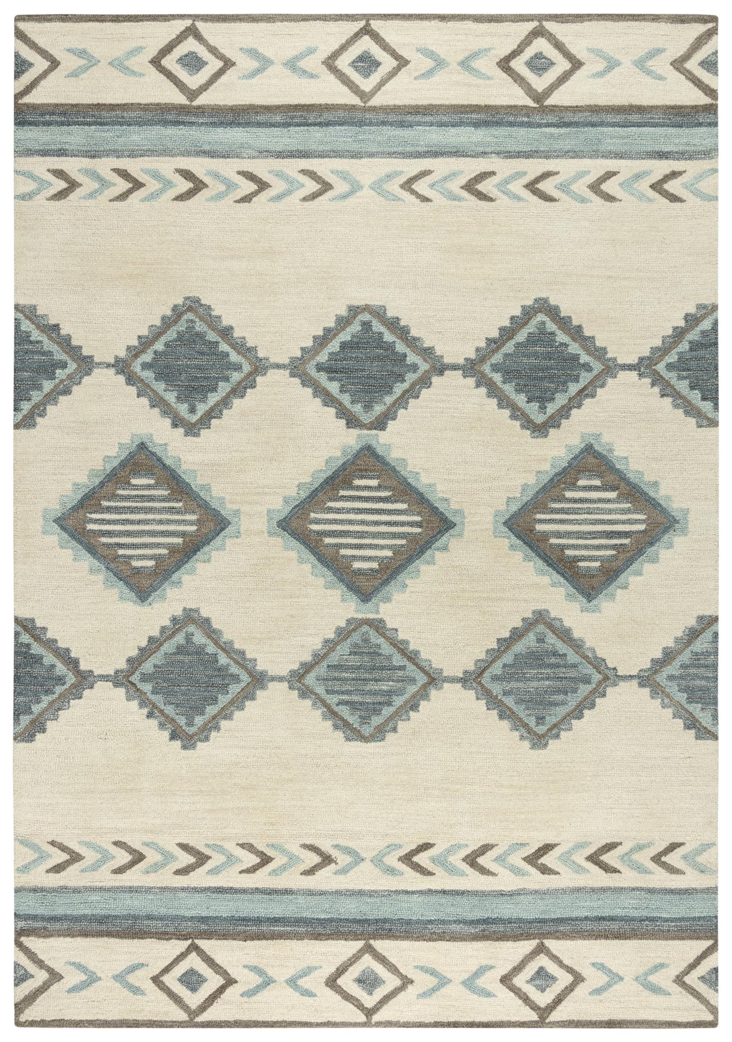 Sedona A15111 Ivory Hand-Tufted Rug - Rizzy