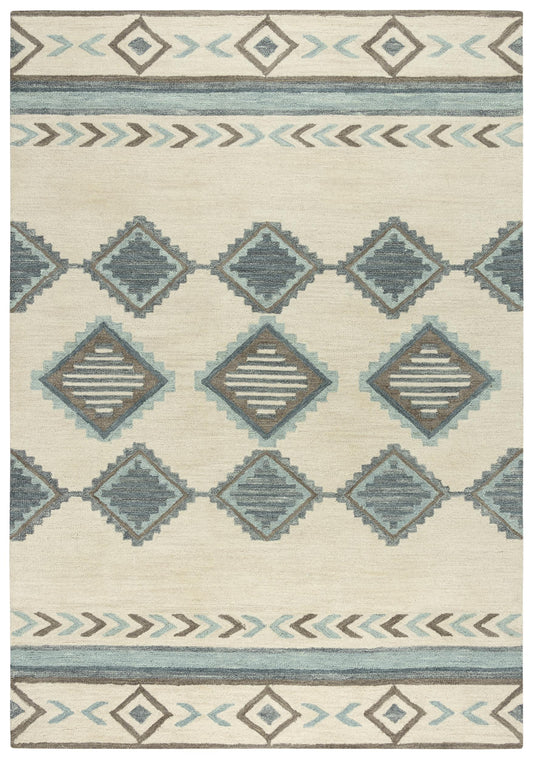 Sedona A15111 Ivory Hand-Tufted Rug - Rizzy