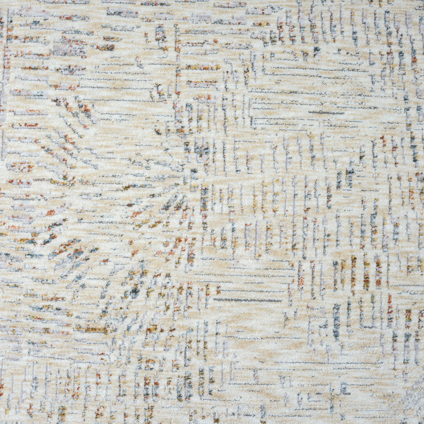 Allure-82465 Modern Power-Loomed Light Gray/Ivory Cotton Indoor Area Rug - LR Home