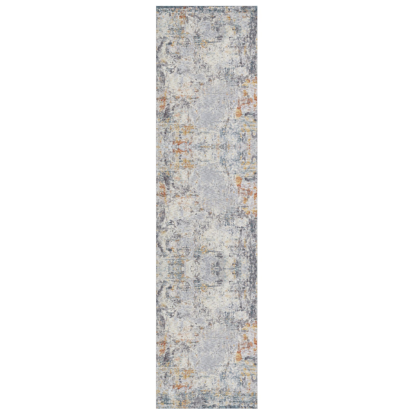 Allure-82467 Modern Power-Loomed Gray/Brown Cotton Indoor Area Rug - LR Home