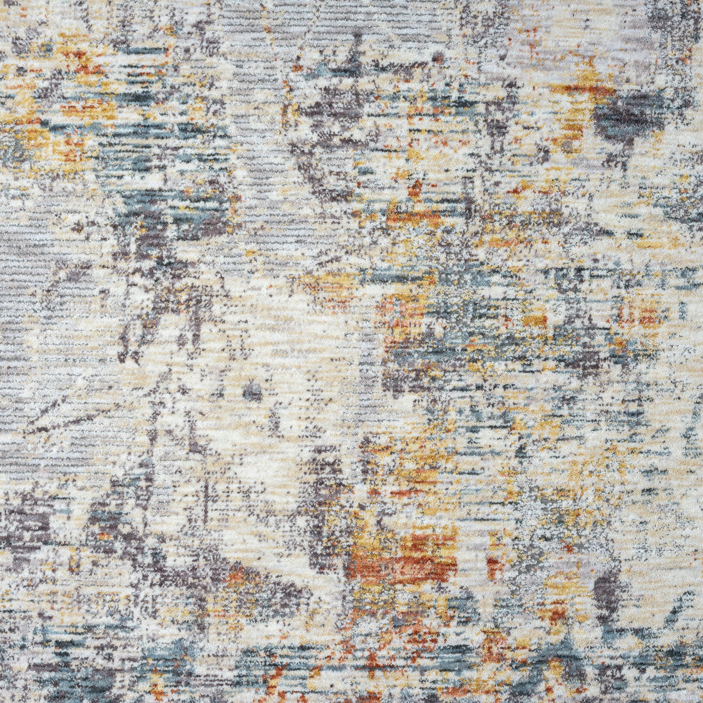 Allure-82467 Modern Power-Loomed Gray/Brown Cotton Indoor Area Rug - LR Home