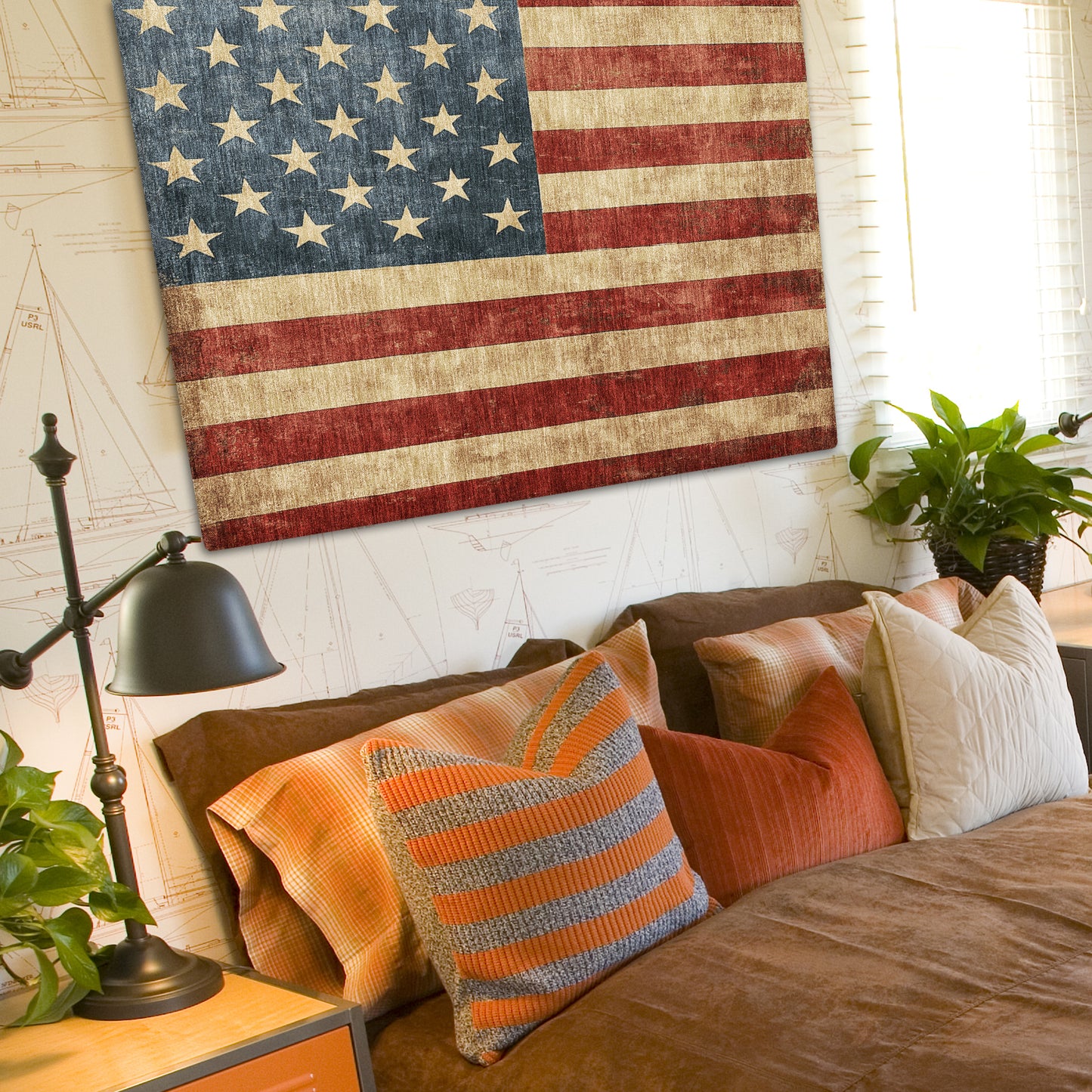 Machine Made Americana AM1 Red - Dalyn Rugs