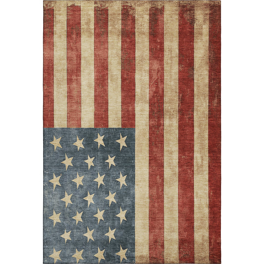 Machine Made Americana AM1 Red - Dalyn Rugs