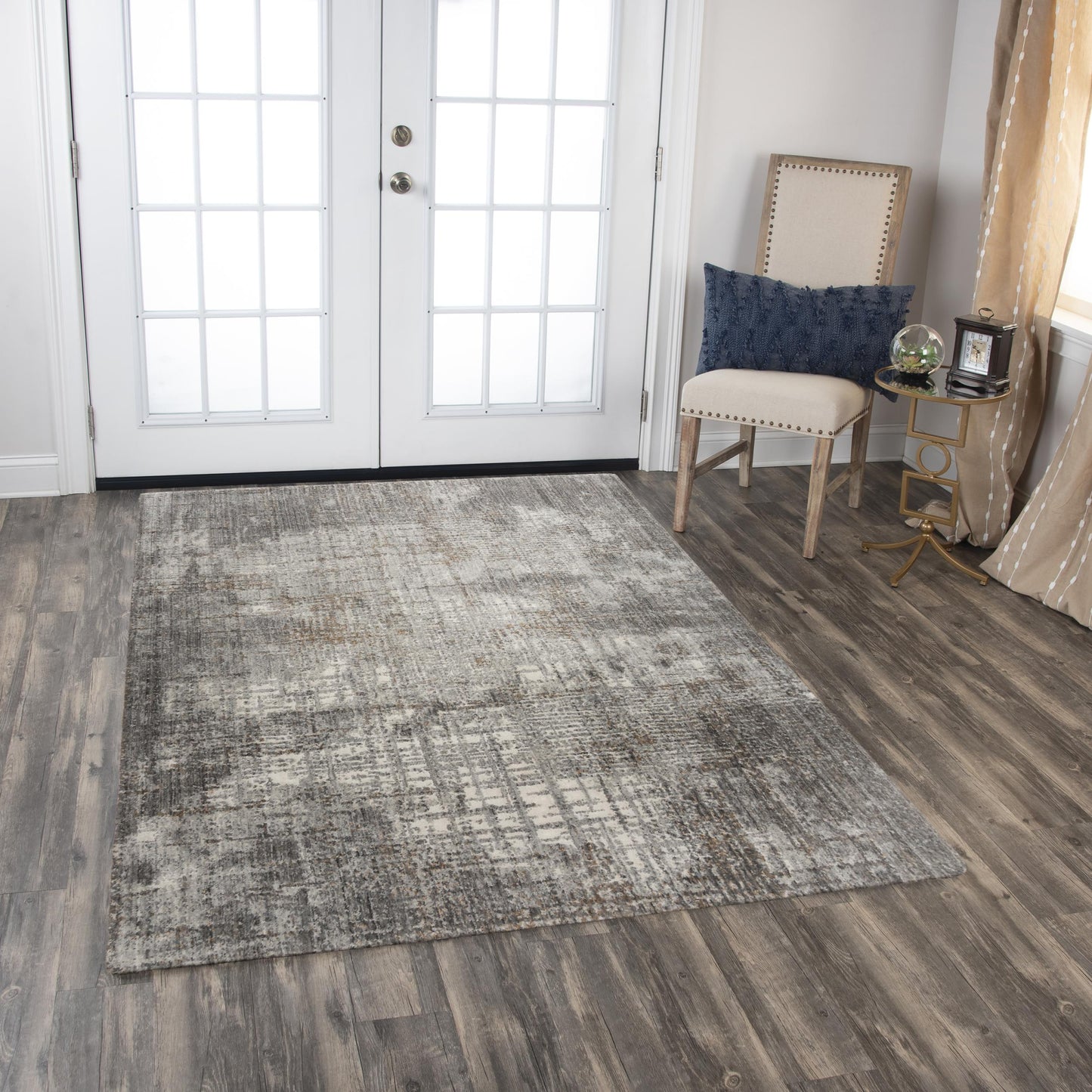 Ankara ANK736 Gray Hybrid Rug - Rizzy