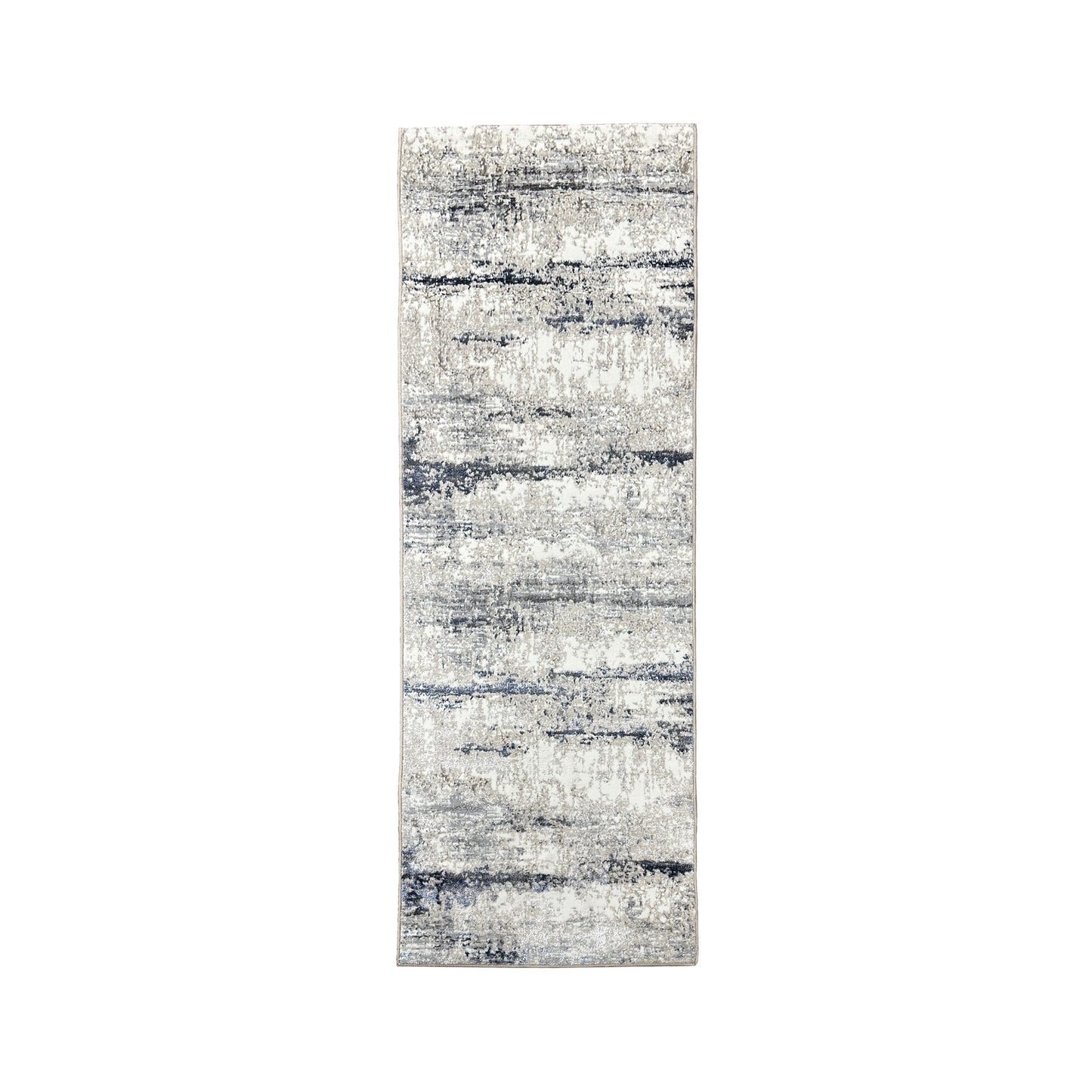 Antalya-82053 Modern Power-Loomed Gray/Blue Cotton Indoor Area Rug - LR Home