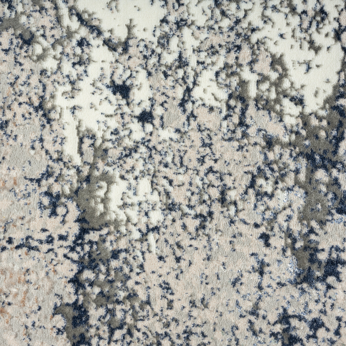 Antalya Abstract Polyester Performance Indoor Area Rug, Grey/Teal - color swatch