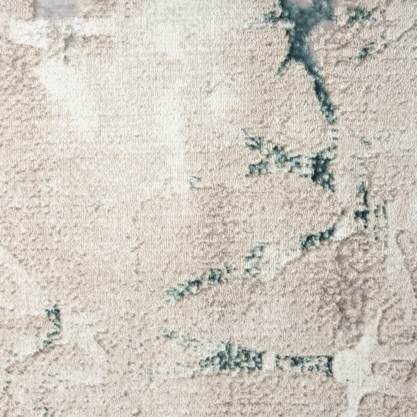 ANTAL-82051 Modern/Contemporary Machine Made  Beige/Blue  Polyester Indoor Area Rugs - LR Home