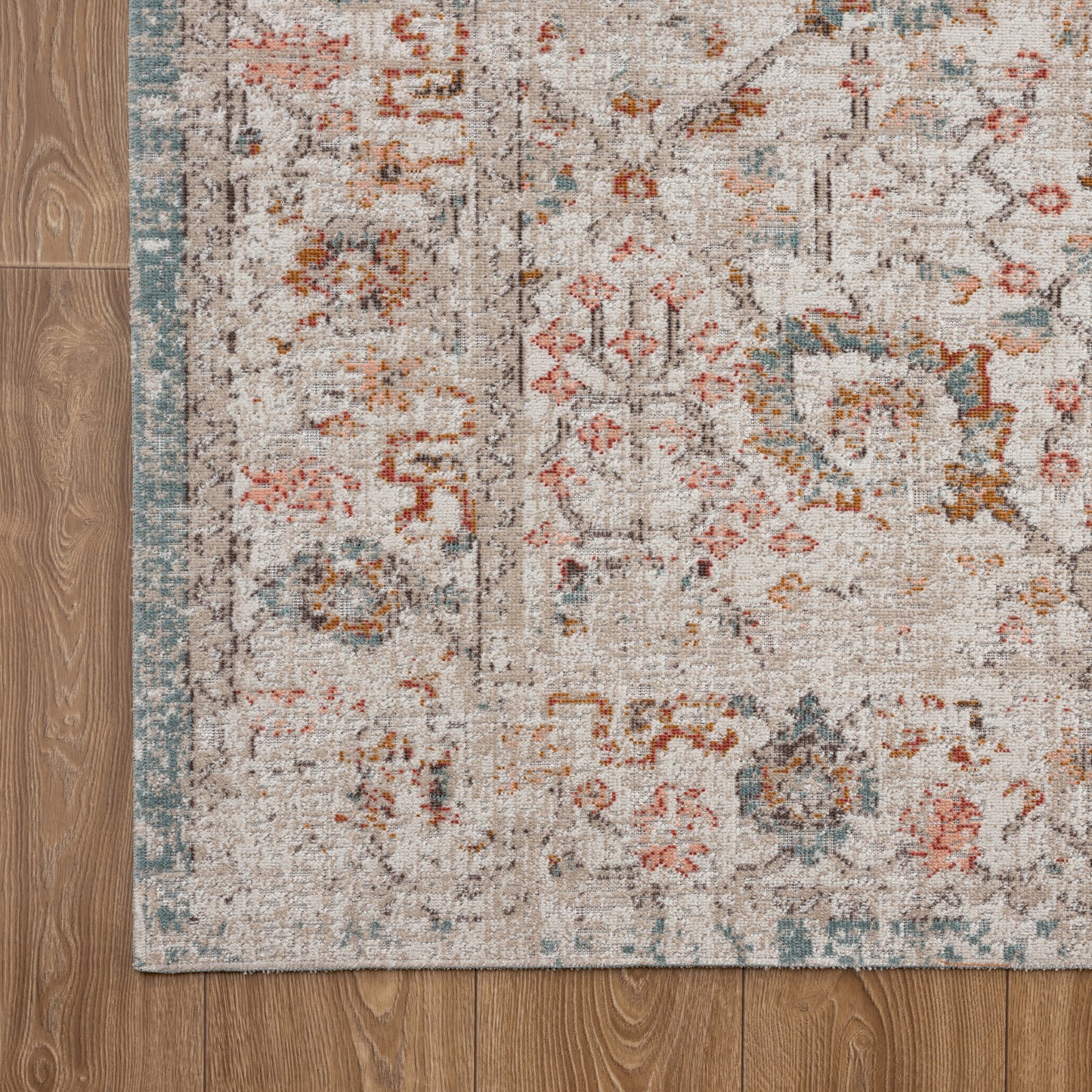ANTIQ-81452 Classic/Traditional Machine Made Ivory Polypropylene Indoor/Outdoor Area Rugs - LR Home