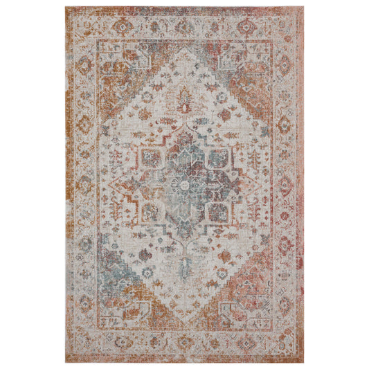 ANTIQ-81457 Classic/Traditional Machine Made Beige/Cream Polypropylene Indoor/Outdoor Area Rugs - LR Home