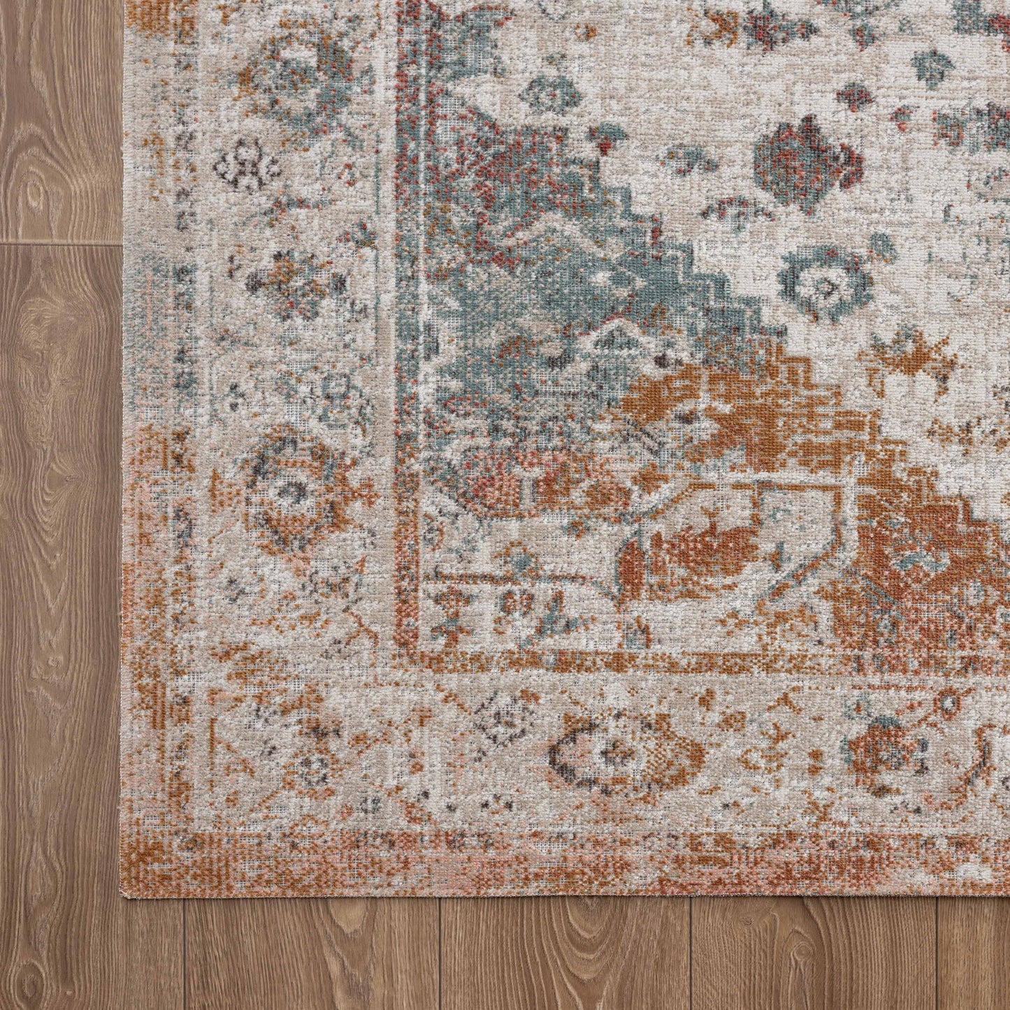 Antiquity-81457 Traditional Power-Loomed Beige/Cream Polypropylene Indoor/Outdoor Area Rug - LR Home