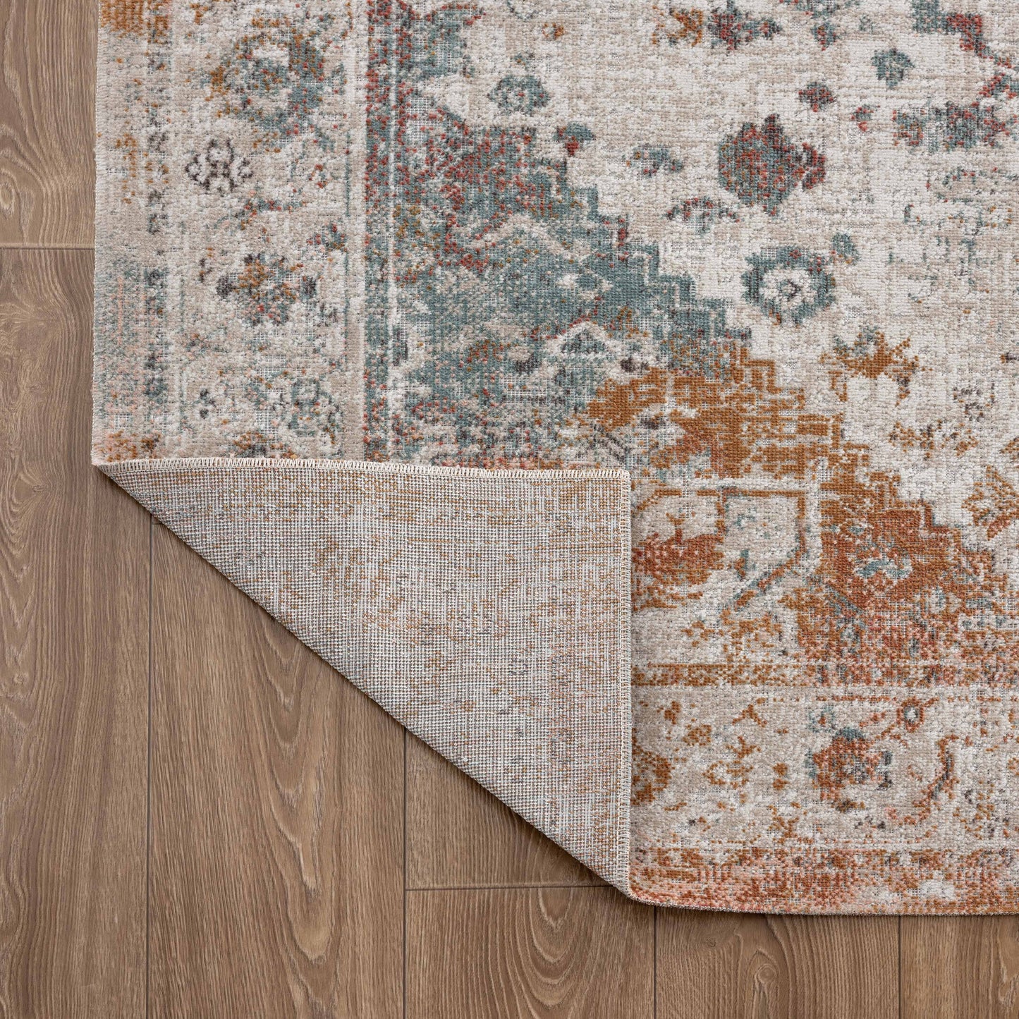 ANTIQ-81457 Classic/Traditional Machine Made Beige/Cream Polypropylene Indoor/Outdoor Area Rugs - LR Home