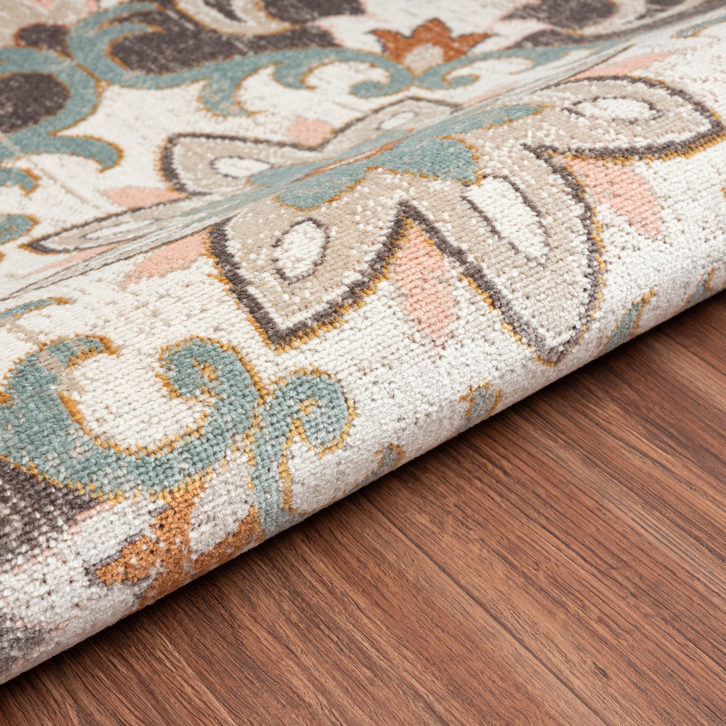 Antiquity-81462 Traditional Power-Loomed Brown Polypropylene Indoor/Outdoor Area Rug - LR Home