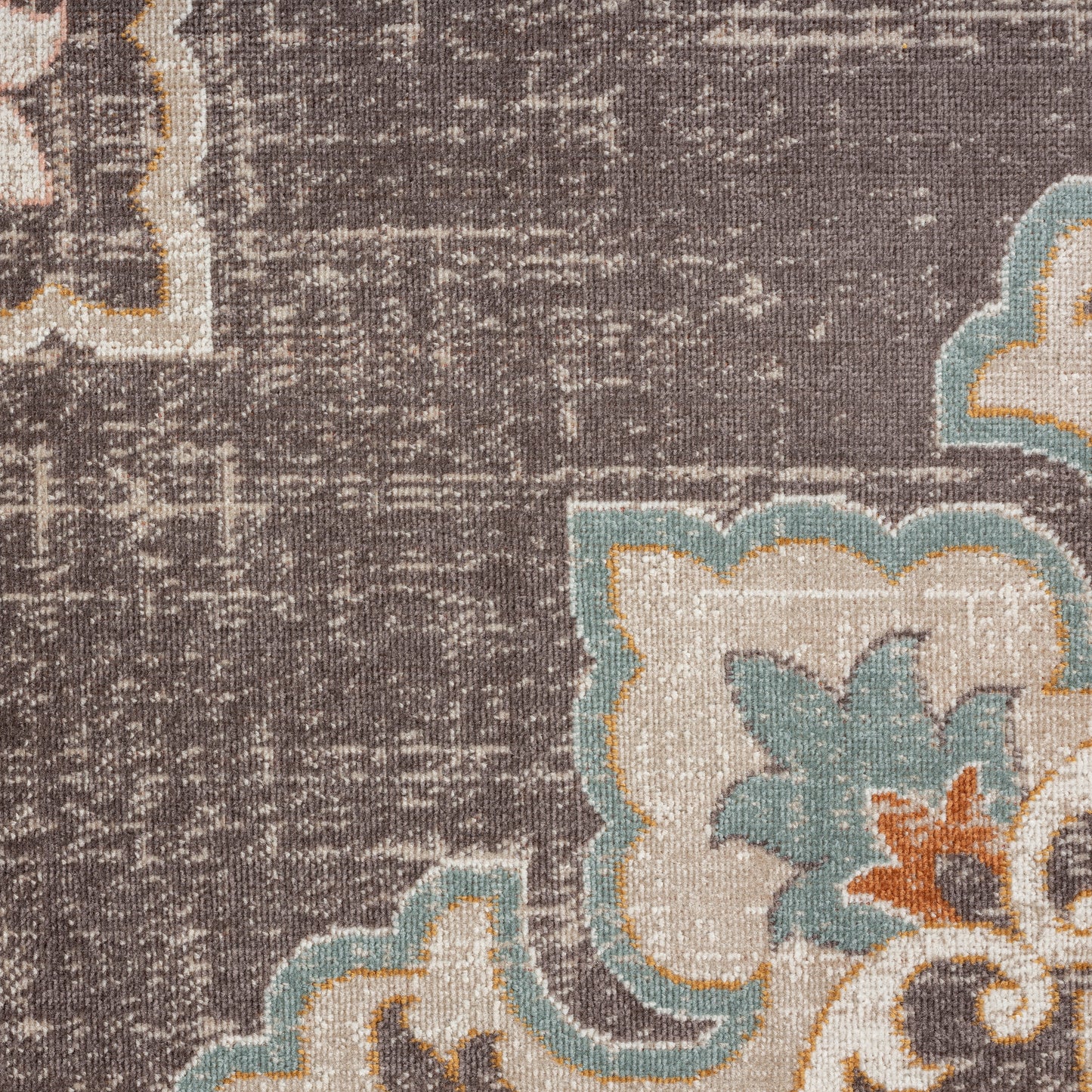 Antiquity-81462 Traditional Power-Loomed Brown Polypropylene Indoor/Outdoor Area Rug - LR Home